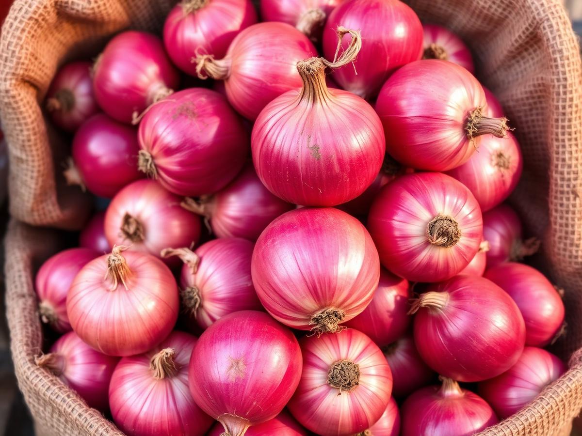 Fresh Red & Pink Onions